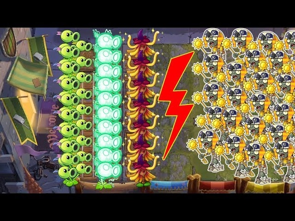 Pvz 2 Battlez Three Peashooter, Witch Hazel and Electric