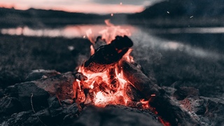 Relaxing music & Campfire - Relaxing guitar music