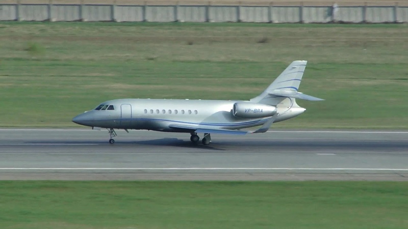 Private Dassault Falcon 2000 EX VP BRA Takeoff RWY25