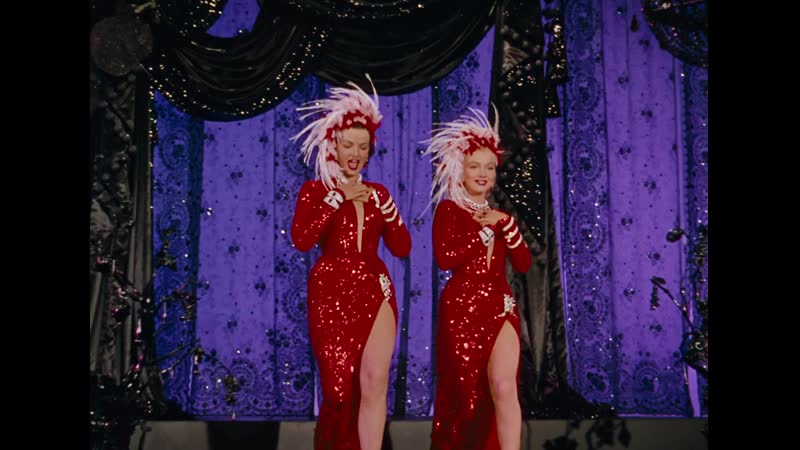 Marilyn Monroe and Jane Russell Two little girls from Little Rock ( Gentlemen Prefer Blondes,