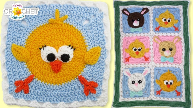 Chick Bunny Baby Blanket Crochet Tutorial Super Cute Kids