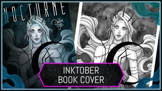 Painting the Cover of Nocturne! ☾ Inktober Day 19
