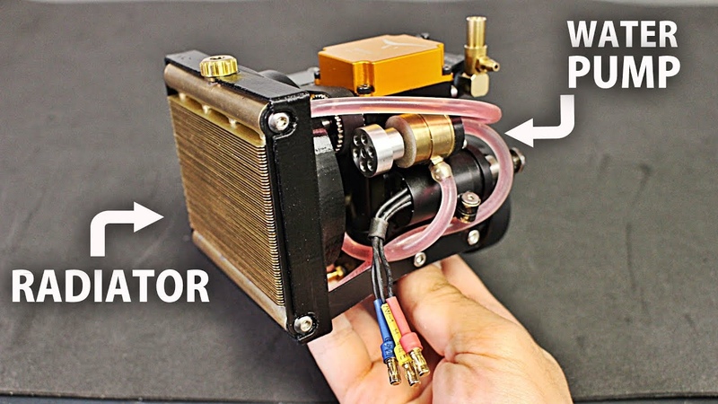 Making a Watercooling System ( Radiator, Pump) for the 4 Stroke
