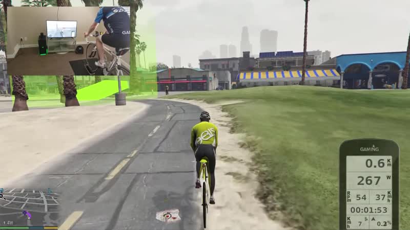 Тренировка на велотренажёре в GTA