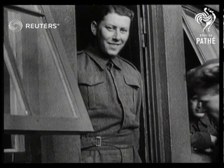 British and American defense forces in Iceland inspected by Generals Curtis and Bonesteel (1941)
