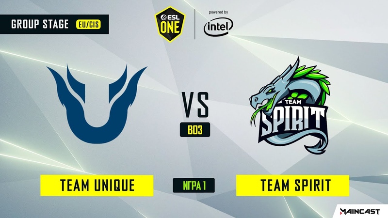 Team Unique vs Team Spirit (игра 1) BO3, ESL One Los Angeles,