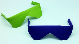 Easy Origami Sunglasses | How To Make Sunglasses With Color Paper | Paper Toy Crafts