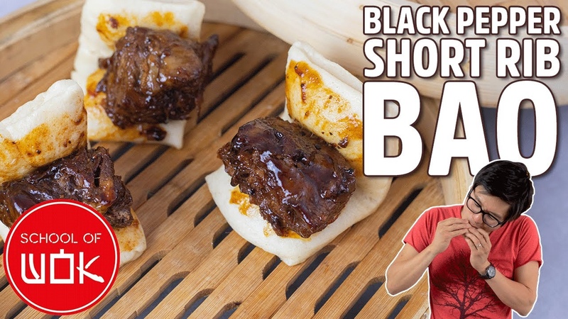 Delicious Black Pepper Glazed Short Rib Bao , Saturday