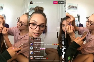 Maddie Ziegler & Mackenzie Ziegler | Instagram Live Stream | 25 April 2017