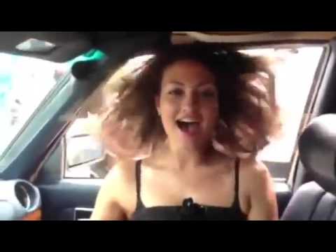 Subwoofer Hair Tricks. Girl Basshead has Orgasm over