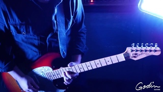 Best guitars! Guitar Godin Progression Plus - Cherry Burst Flame