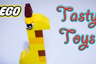 Guide children to collect from Lego giraffe