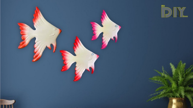 How to make Creative Abstract Fish wall hanging, DIY Fish