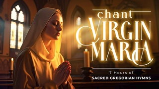 Mary And Gregorian Hymn Music At Catholic Church