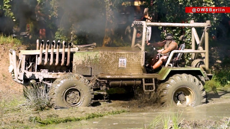 Mud Show Monster Tractor Stuck in the mud Most Smoking Amazing Diesel Engine