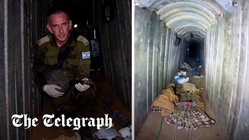 Inside the childs bedroom tunnel where Hamas executed six
