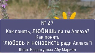 Как понять, любишь ли ты Аллаха Как понять любовь и ненависть ради Аллаха