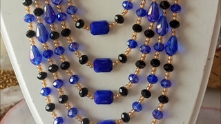 COMO HACER COLLAR CON CRISTALES DE SARTAS.