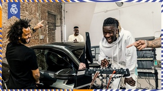 Making MUSIC with a CAR! ft. Marcelo, Militão, Camavinga & Valverde