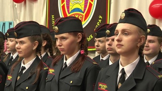 В 10-ой лидской школе новое поколение пятиклассников посвятили в кадеты