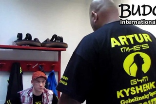Artur Kyshenko backstage prematch OKTAGON (MI )
