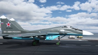 MiG-29K launch & recovery from Admiral Kuznetsov carrier (MSFS)