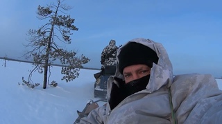 Ноябрьск. Хантейское стойбище. На снегоходе и санях, в путь!