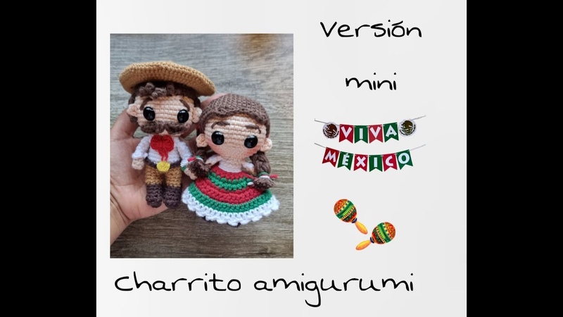 Mini charro amigurumi , El grillito tejedor by Lily