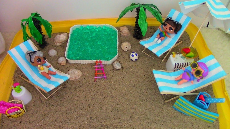 КУКЛЫ ЛОЛ НА ПЛЯЖЕ МУЛЬТИК LOL DOLL LOL ON THE BEACH THE CARTOON