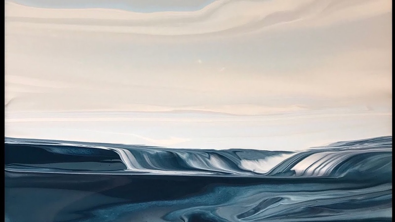 Fluid Art Seascape, 3 Emilie