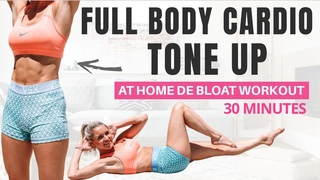 30-минутная низкоударная кардио тренировка против вздутия. 30 min LOW IMPACT CARDIO at home DE BLOAT workout