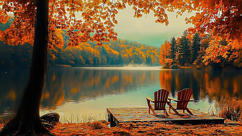 Cozy Autumn Morning Fall Ambience Relax and Unwind with Peaceful Relaxing Music October