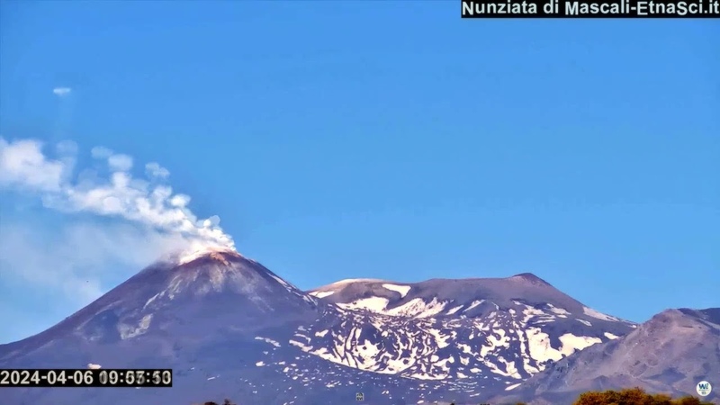 Вулкан Этна закурил Mount Etna
