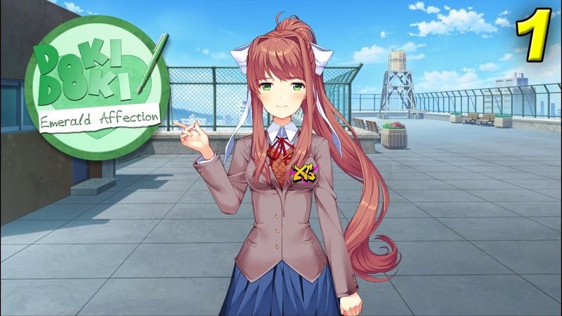 ИГРИВАЯ МОНИКА Doki Doki Emerald Affection ACT 1 Серия,