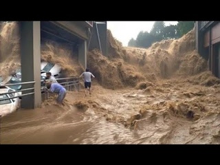 الجزائر الآن!⚠️ طوفان كالجبال يفاجئ الناس! كل المياة في العالم ضربت بو سعادة المدينة صارت بحر.
