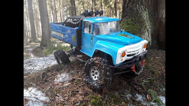 ЗИЛ 130 RC Trophy Remo Hoby. Из игрушки в трофи. Весенний