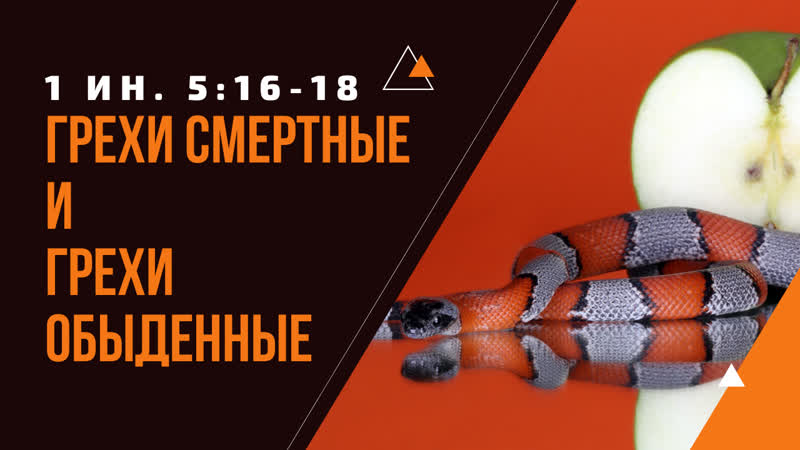 020. Грехи смертные и грехи обыденные. 1 е послание апостола