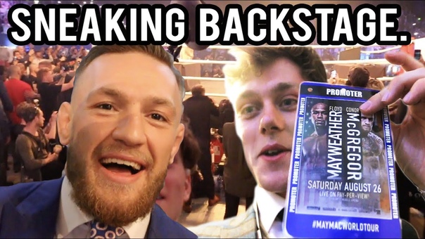 Sneaking backstage at the Mc Gregor vs Mayweather Press conference in