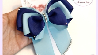 LAÇO LARA DUAS CORES COM PONTAS( fácil de fazer)🎀 DIY - RIBBON HAIR #ribbonbow, #diy #lazos , #laços