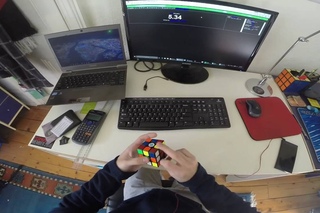 Rubik’s cube average of 12:  seconds