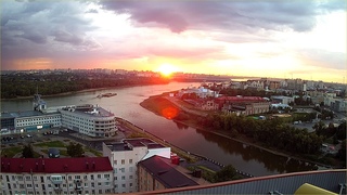 Россия, г. Омск, реки Омь и Иртыш  Om and Irtysh, Omsk, Russia, Siberia, live stream 24/7