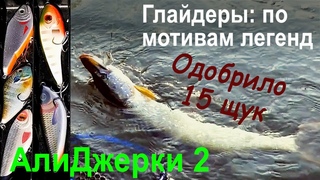 Реплики глайдеров Salmo Slider и Strike Pro Buster Jerk с AliExpress 🐠 Позарилось 15 щучек