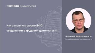 Как заполнить форму ЕФС-1 сведениями о трудовой деятельности