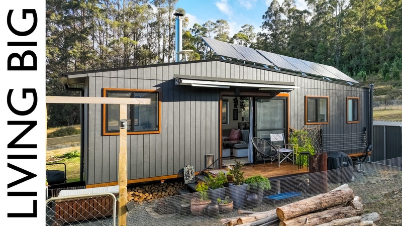 Stunning Scandinavian Style in Off Grid Tasmanian Tiny