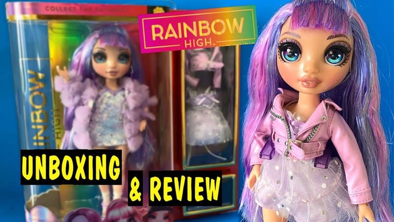RAINBOW HIGH DOLL VIOLET WILLOW UNBOXING, ФИОЛЕТОВАЯ КУКЛА ВАЙЛЕТ ВИЛЛОУ