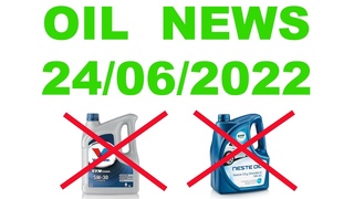 OIL NEWS 24/06/2022  VALVOLINE  NESTE  НАПИШИТЕ СВОЁ МНЕНИЕ ПО ЭТОМУ ПОВОДУ #ANTON_MYGT