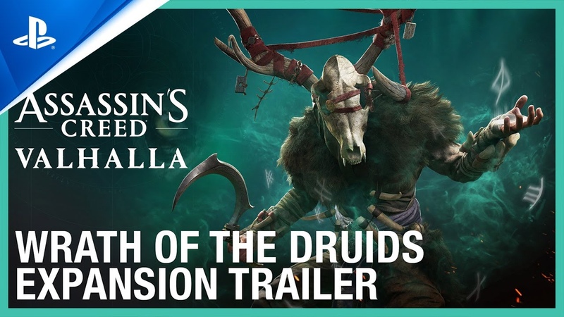 Assassins Creed Valhalla Wrath of the Druids Expansion Trailer, PS5,