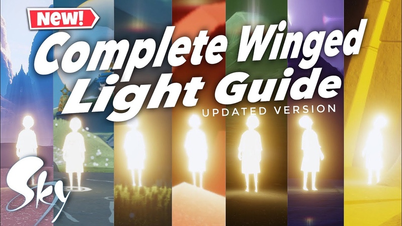 Sky Cotl All WINGED LIGHTS LOCATIONS Updated Version, Beginners Guide, Noob