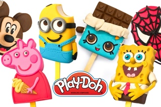 Creative Play Doh Ice Cream Compilation Shopkins, Mickey Mouse, Minion Peppa Pig Spiderman SpongeBob