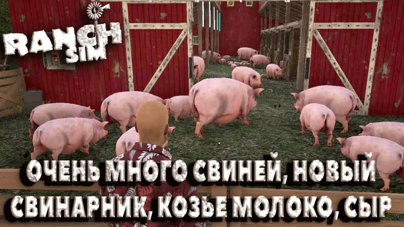 Ranch Simulator, ОЧЕНЬ МНОГО СВИНЕЙ, НОВЫЙ СВИНАРНИК, КОЗЬЕ МОЛОКО,